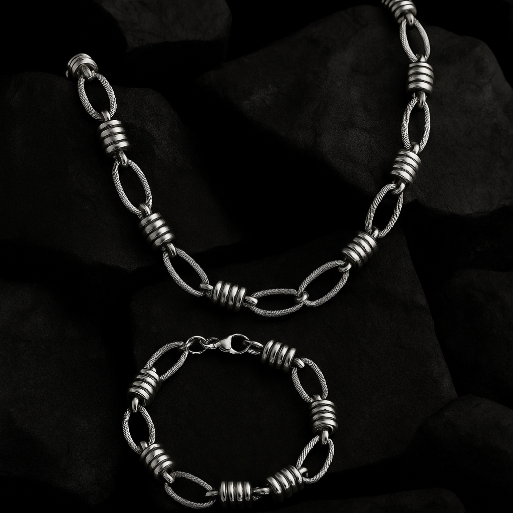 Set de Collar y Brazalete STEELCORE