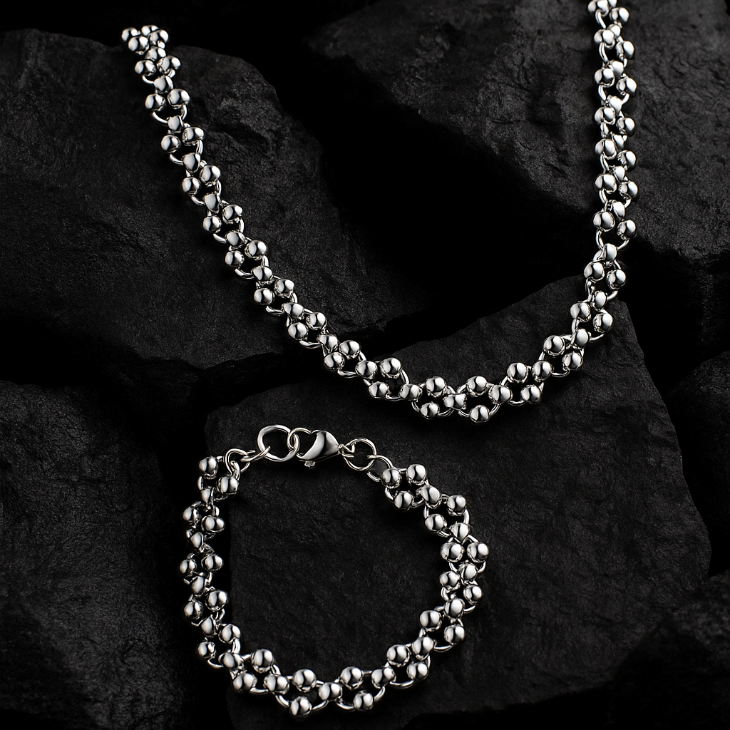 Set Collar y Brazalete NEBULA MESH