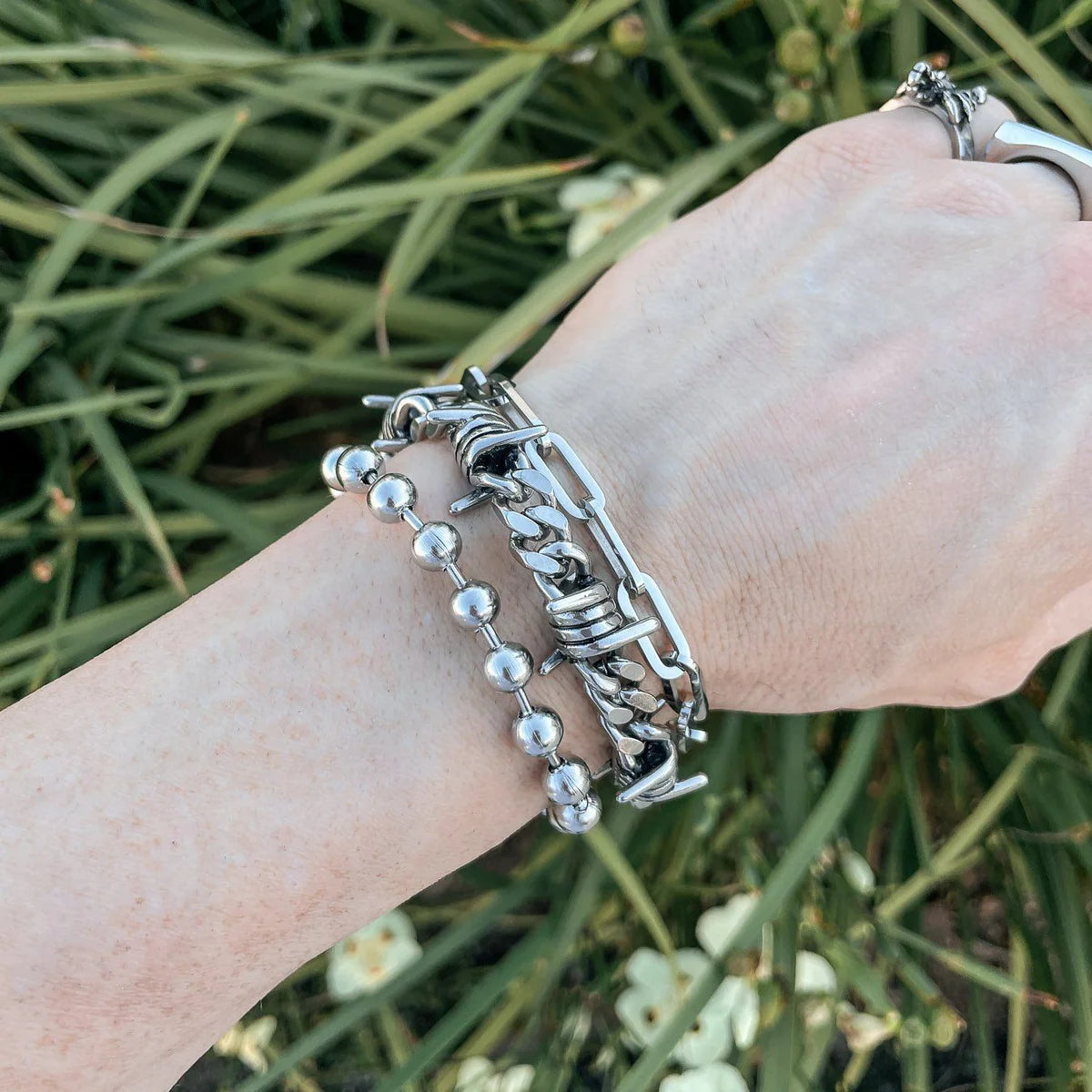 Set Collar y Brazalete INOX