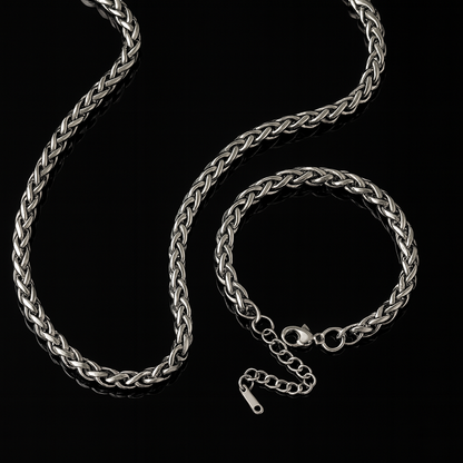 Set Collar y Brazalete ARGENTO