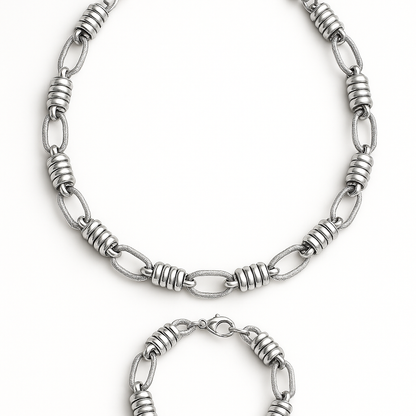 Set de Collar y Brazalete STEELCORE