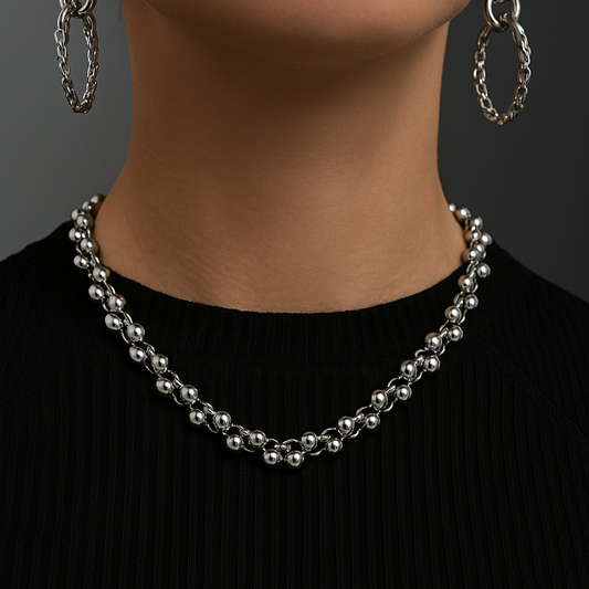 Set Collar y Brazalete NEBULA MESH