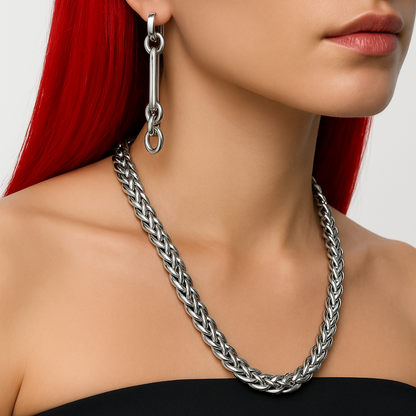 Set Collar y Brazalete ARGENTO