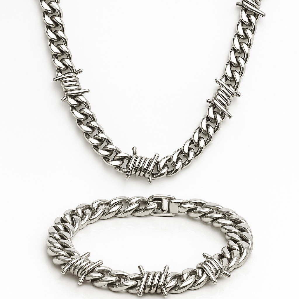 Set Collar y Brazalete BARBED SOUL