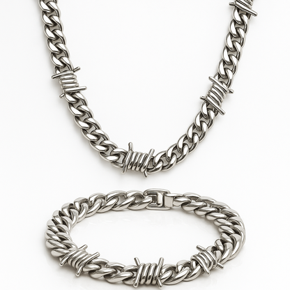 Set Collar y Brazalete BARBED SOUL