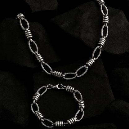 Set de Collar y Brazalete STEELCORE