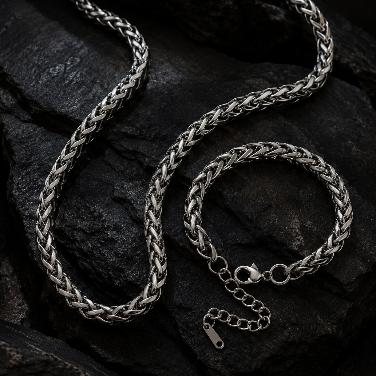 Set Collar y Brazalete ARGENTO